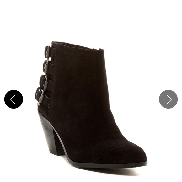 SAM EDLEMAN LEATHER BUCKLE ANKLE BOOTIES SIZE 10 - Picture 3 of 16